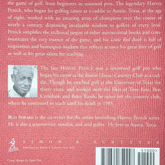 GOLF Book Harvey Penick's Little Red Book - lessons & teachings a lifetime golf - Picture 14 of 16